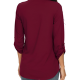 Women's Chiffon Tunic Blouse - Office Wear