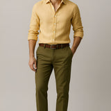 Men’s Long Sleeve Button Down Shirt -Summer Casual Wear