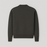 Women's Crew Neck Knit Sweater - Casual Wear