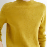 Women's Mock Neck Sweater - Office Wear