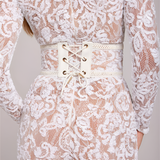 Women's Sequin Embroidered Flare Jumpsuit - Evening Wear