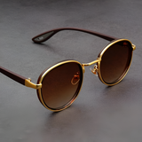 Men's Round Polarized Metal Sunglasses - Outdoor Travel