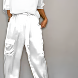 Women's Cargo Two Piece Lounge Set - Casual Chic