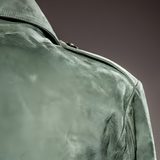 Men's Slim Fit Suede Harrington Jacket - Casual Wear