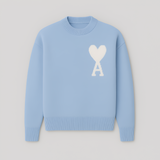 Women's Crew Neck Knit Sweater - Casual Wear