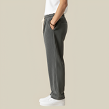 Men's Wide Leg Corduroy Trousers - Casual Everyday Wear