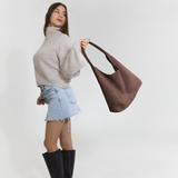 Women's Suede Large Hobo Bag - Daily Casual