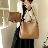 Women's Minimalist Adjustable Shoulder Bag - Office Wear