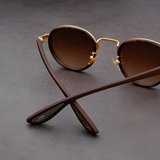 Men's Round Polarized Metal Sunglasses - Outdoor Travel