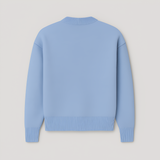 Women's Crew Neck Knit Sweater - Casual Wear