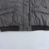 Women's Quilted Bomber Jacket - Casual Streetwear