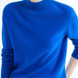 Women's Mock Neck Sweater - Office Wear