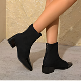 Women's Pointed Toe Ankle Boots - Fashion Streetwear