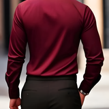 Men's Slim Fit Stretch Dress Shirt - Office Wear