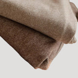 Women's Trousers High-Waisted Herringbone Pattern - Office Wear