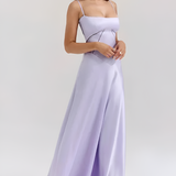 Women's Corset Lace Up Maxi Dress - Formal Evening Wear