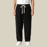 Men's Wide Leg Corduroy Trousers - Casual Everyday Wear