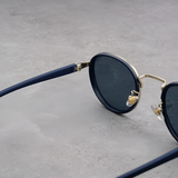 Men's Round Polarized Metal Sunglasses - Outdoor Travel