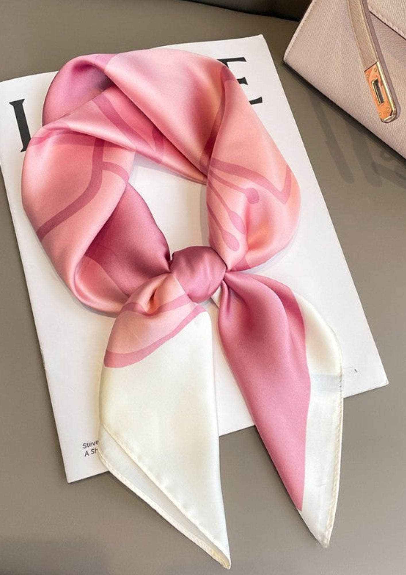 Women's Patterned Square Scarf – Classic Twist Travel Wear