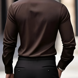 Men's Slim Fit Stretch Dress Shirt - Office Wear