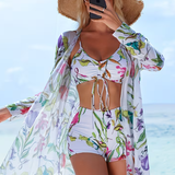 Women's Swimsuit Set Geometric Print - Resort Wear