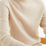 Women's Mock Neck Sweater - Office Wear