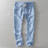 Men's Pants Drawstring Waist Tapered Leg - Summer Casual