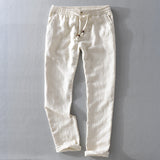 Men's Pants Drawstring Waist Tapered Leg - Summer Casual