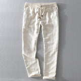 Men's Pants Drawstring Waist Tapered Leg - Summer Casual