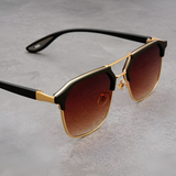 Men's Geometric Frame Polarized Sunglasses - Outdoor Driving
