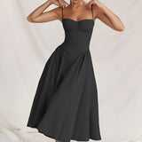 Women's Midi Dress Corset Skirt - Date Night