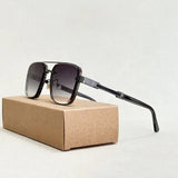 Men's Sunglasses Gradient Square Frame - Business Casual