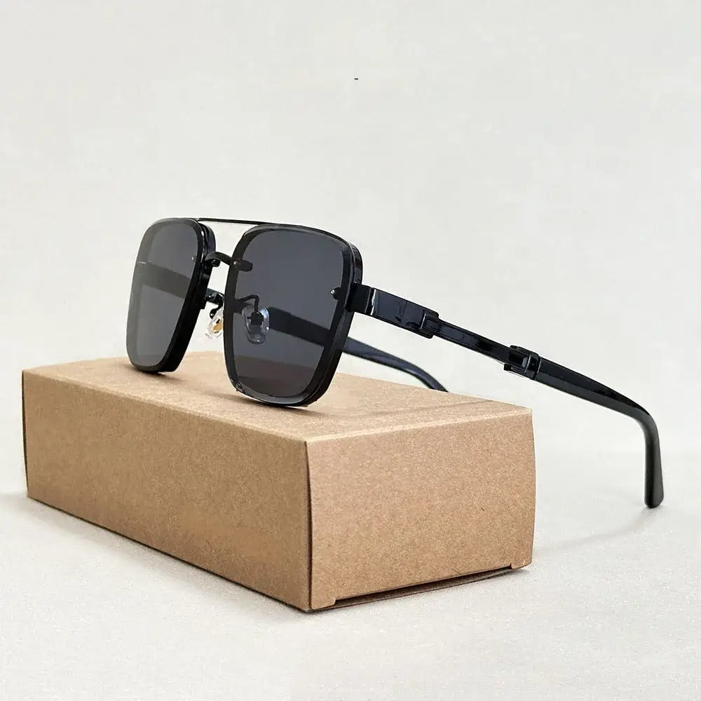 Men's Sunglasses Gradient Square Frame - Business Casual