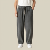 Men's Wide Leg Corduroy Trousers - Casual Everyday Wear