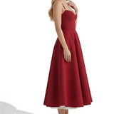 Women's Bustier Corset Midi Dress - Cocktail Party