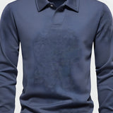 Men's Long Sleeve Polo Shirt - Casual Wear