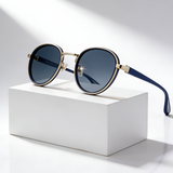 Men's Round Polarized Metal Sunglasses - Outdoor Travel