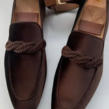 Men's Faux Leather Loafers - Casual Office Wear