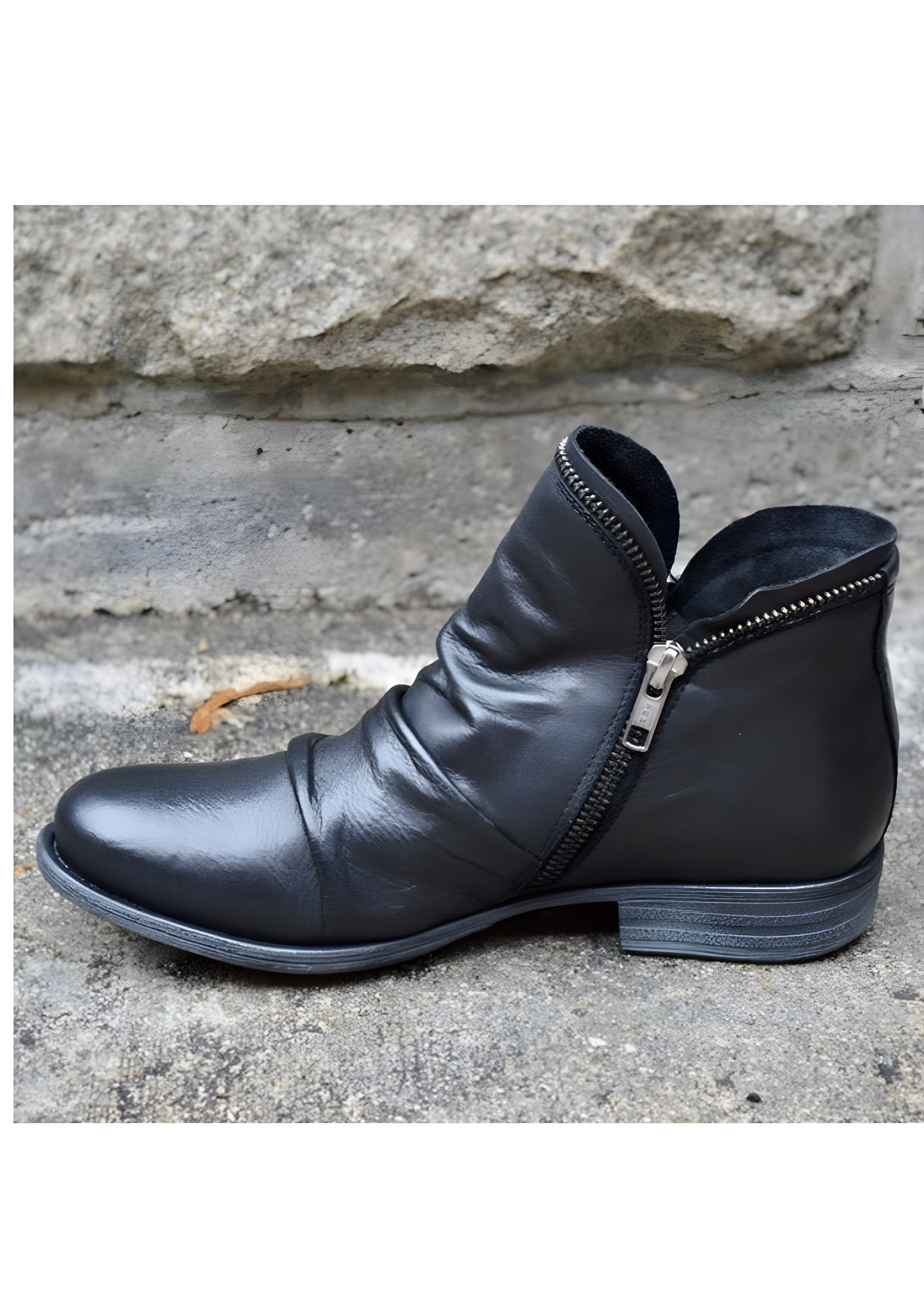 Women’s Leather Ankle Boots - Autumn Outdoor Wear