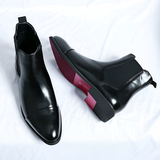 Men's Cap Toe Leather Chelsea Boots - Formal Events