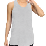 Women's Racerback Longline Tank Top - Athletic Wear