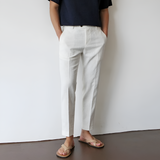Men's Slim Fit Tapered Trousers - Casual Smart Wear