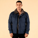 Men's Sherpa Lined Padded Jacket - Outdoor Casual Wear