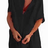 Women’s Button-Down Tunic Dress - Beach Wear
