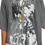 Women's Layered Midi Dress - Casual Summer Wear