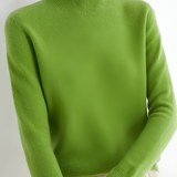 Women's Mock Neck Sweater - Office Wear