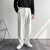 Men's Dress Pants Pleated Wide Leg - Smart Casual