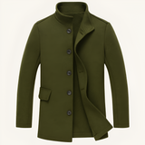Men's Slim Fit Stand Collar Jacket - Business Casual