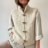 Women's Textured Knit Toggle Vest - Casual Layering