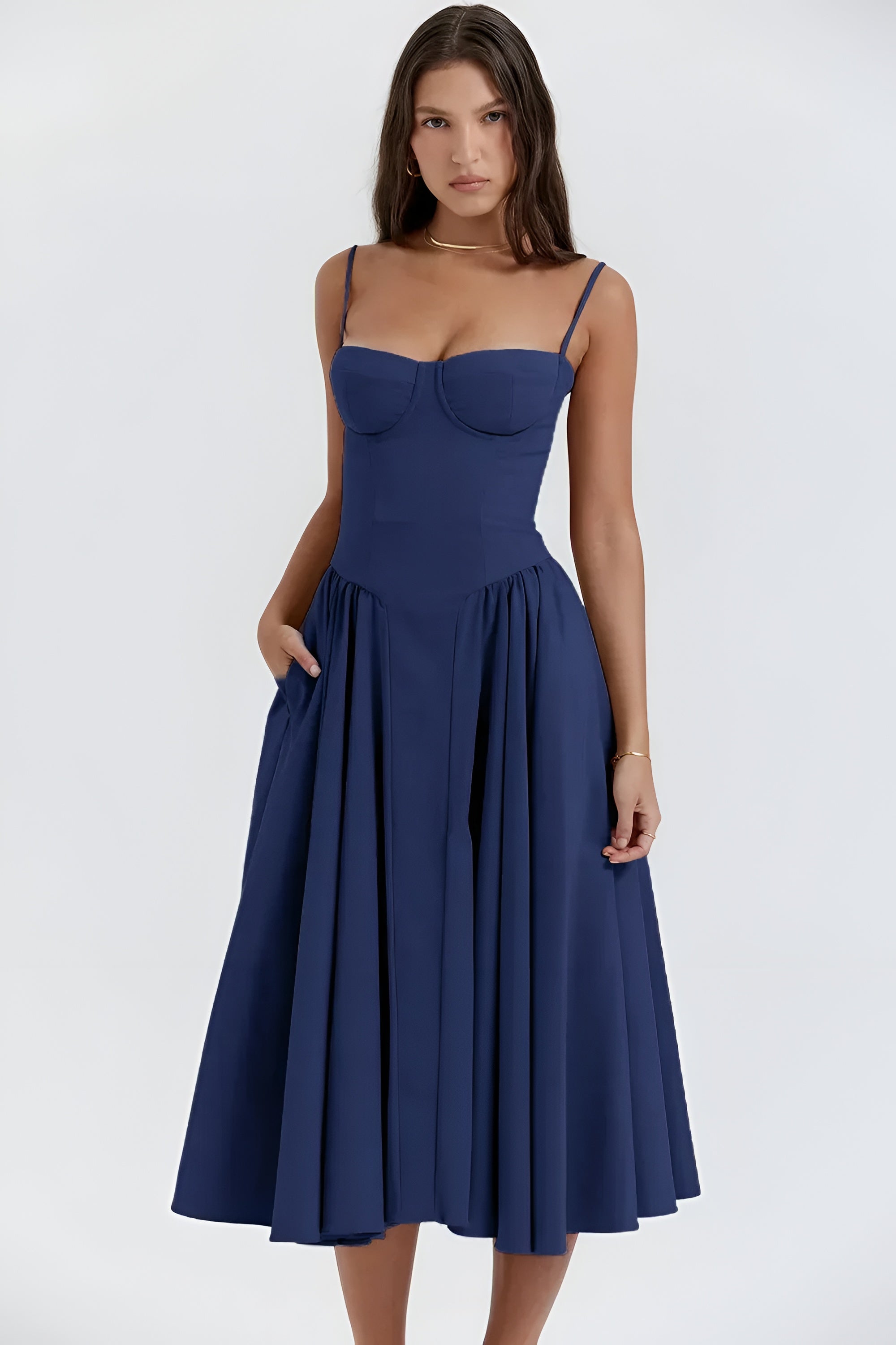 Women's Midi Dress Corset Skirt - Date Night